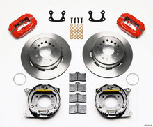 गैलरी व्यूवर में इमेज लोड करें, Wilwood Forged Dynalite P/S Park Brake Kit Red Small Ford 2.66in Offset