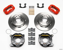 गैलरी व्यूवर में इमेज लोड करें, Wilwood Forged Dynalite P/S Park Brake Kit Red Small Ford 2.50in Offset