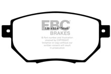 Laden Sie das Bild in den Galerie-Viewer, EBC 03-05 Infiniti FX35 3.5 Yellowstuff Front Brake Pads