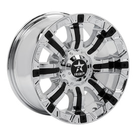 RBP 94R 18x9.0 6x135/139.7 BP / 5.5 BS / 10mm Offset 87mm CB Chrome w/Black Inserts Wheel