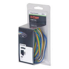 Load image into Gallery viewer, Curt 5-Way Flat Connector Socket w/60in Wires (Vehicle Side Packaged)