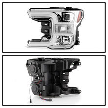 Carica l&#39;immagine nel visualizzatore di Gallery, Spyder Signature Ford F150 18-19 (Halogen Model) Projector Headlights - Chrome (PRO-YD-FF15018-LB-C)