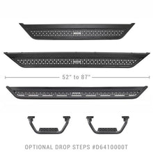 Charger l'image dans la galerie, Go Rhino Dominator Extreme D6 SideSteps - Tex Blk - 4in Drop Down Steps (Pair)