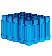 Load image into Gallery viewer, BLOX Racing Tuner 12P17 Steel Lug Nuts - Blue 12x1.5 Set of 20 12-Sided 17mm