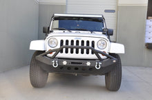 Load image into Gallery viewer, DV8 Offroad 07-18 Jeep Wrangler JK/JL FS-8 Mid Length Steel Front Bumper w/ LED Lights