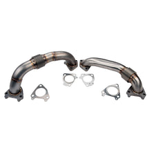 Cargar imagen en el visor de la galería, Wehrli 01-16 Chevrolet 6.6L Duramax 2in Stainless Up Pipe Kit w/Gaskets - Single Turbo