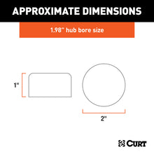 Load image into Gallery viewer, Curt 1.98in Bearing Protector Dust Covers (2-Pack)