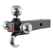 गैलरी व्यूवर में इमेज लोड करें, Curt Multi-Ball Mount w/Hook (2in Solid Shank 1-7/8in 2in &amp; 2-5/16in Chrome Balls)