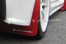 Charger l'image dans la galerie, Rally Armor 2007+ Mitsubishi Lancer (doesn't fit Sportback) UR Red Mud Flap w/ White Logo