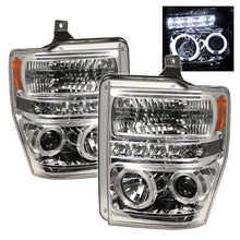 Cargar imagen en el visor de la galería, Spyder Ford F250/350/450 Super Duty 08-10 Projector Headlights LED Halo LED Chrm PRO-YD-FS08-HL-C