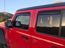 Charger l'image dans la galerie, EGR 2018 Jeep Wrangler JL SlimLine In-Channel WindowVisors Set of 4 - Matte Black