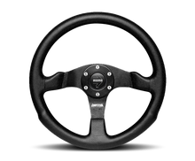 Carica l&#39;immagine nel visualizzatore di Gallery, Momo Competition Steering Wheel 350 mm - Black AirLeather/Black Spokes