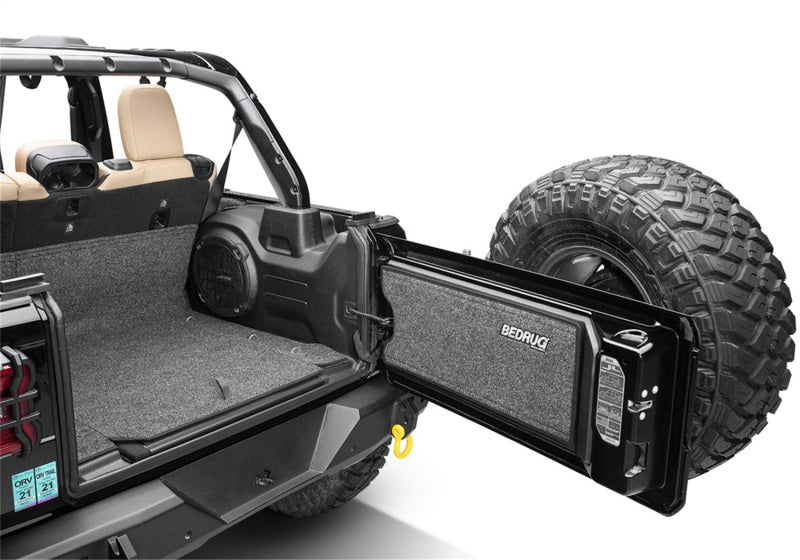BedRug 2018+ Jeep JL 4 Door 6pc Rear Cargo Kit (w/ Gap Hider)