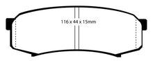 Laden Sie das Bild in den Galerie-Viewer, EBC 10+ Lexus GX460 4.6 Yellowstuff Rear Brake Pads