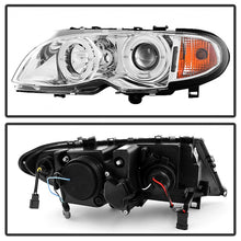 Laden Sie das Bild in den Galerie-Viewer, Spyder BMW E46 3-Series 02-05 4DR Projector Headlights 1PC LED Halo Chrm PRO-YD-BMWE4602-4D-AM-C