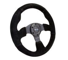 गैलरी व्यूवर में इमेज लोड करें, NRG Reinforced Steering Wheel (320mm) Suede w/Black Stitch