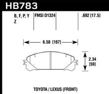 Laden Sie das Bild in den Galerie-Viewer, Hawk 08-16 Toyota Highlander LTS Street Front Brake Pads
