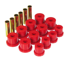 Carica l&#39;immagine nel visualizzatore di Gallery, Prothane 81-87 GM K30 Rear Spring &amp; Shackle Bushings (w/ 1 3/8in OD Frame Shackle Bush) - Red
