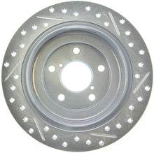 Laden Sie das Bild in den Galerie-Viewer, StopTech Select Sport 98-08 Subaru Forester Slotted and Drilled Right Rear Rotor