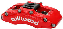 गैलरी व्यूवर में इमेज लोड करें, Wilwood Caliper - AT6 Lug Mount Red 1.75in/1.38in/1.38in Piston .75in Rotor - Left Side