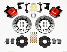 गैलरी व्यूवर में इमेज लोड करें, Wilwood Combination Parking Brake Rear Kit 11.00in Drilled Red Civic / Integra Drum 2.71 Hub Offset