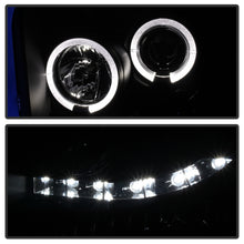 Cargar imagen en el visor de la galería, Spyder Ford F250/350 05-07 Projector Headlights LED Halo LED Blk Smke PRO-YD-FS05-HL-BSM