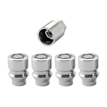 Laden Sie das Bild in den Galerie-Viewer, McGard Wheel Lock Nut Set - 4pk. (Uni-Lug) M12X1.5 / 13/16 Hex / .197in. Shank / 1.375in. L - Chrome