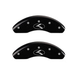 MGP 4 Caliper Covers Engraved Front & Rear Circle K/Kia Black finish silver ch