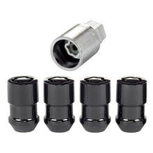 Laden Sie das Bild in den Galerie-Viewer, McGard Wheel Lock Nut Set - 4pk. (Cone Seat) M12X1.5 / 19mm &amp; 21mm Dual Hex / 1.46in. Length - Black