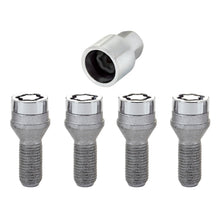 Laden Sie das Bild in den Galerie-Viewer, McGard Wheel Lock Bolt Set - 4pk. (Cone Seat) M14X1.5 / 17mm Hex / 27.5mm Shank Length - Chrome