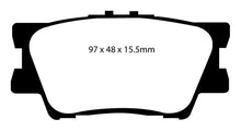 Laden Sie das Bild in den Galerie-Viewer, EBC 06-08 Toyota RAV 4 2.4 Greenstuff Rear Brake Pads