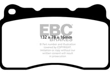 Carica l&#39;immagine nel visualizzatore di Gallery, EBC 2016+ Cadillac ATS 2.0L Turbo Orangestuff Front Brake Pads