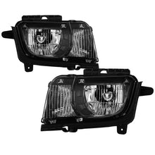 Carica l&#39;immagine nel visualizzatore di Gallery, xTune 10-13 Chevrolet Camaro OEM Style Halogen Headlights - Black (HD-JH-CCAM10-OE-BK)