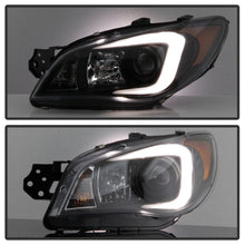 Carica l&#39;immagine nel visualizzatore di Gallery, Spyder Subaru WRX 06-07 Projector Headlights - HID Model Only - Black PRO-YD-SWRX06-HID-LBDRL-BK