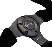 गैलरी व्यूवर में इमेज लोड करें, NRG Reinforced Steering Wheel (320mm) Suede w/Black Stitch