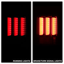 Carica l&#39;immagine nel visualizzatore di Gallery, Spyder 07-16 Jeep Wrangler Version 2 Light Bar LED Tail Lights - Red Clear (ALT-YD-JWA07V2-LBLED-RC)