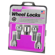 Laden Sie das Bild in den Galerie-Viewer, McGard Wheel Lock Bolt Set - 4pk. (Cone Seat) M12X1.5 / 17mm Hex / 25.5mm Shank Length - Chrome