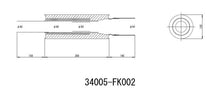 Carica l&#39;immagine nel visualizzatore di Gallery, HKS Universal Stainless Hi Power 130mm Titanium Muffler