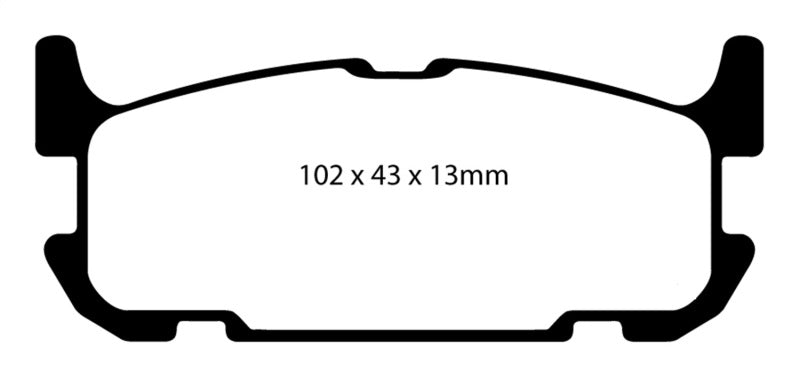 EBC 04-05 Mazda Miata MX5 1.8 (Sports Suspension) Yellowstuff Rear Brake Pads - 2to4wheels