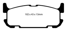 Laden Sie das Bild in den Galerie-Viewer, EBC 04-05 Mazda Miata MX5 1.8 (Sports Suspension) Yellowstuff Rear Brake Pads - 2to4wheels