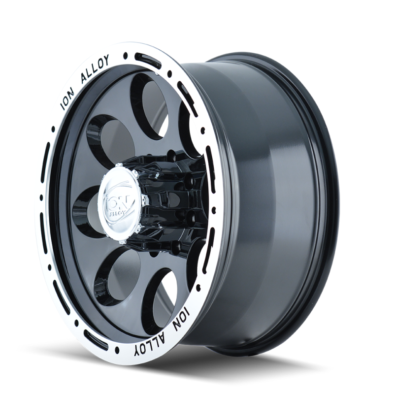 ION Type 174 18x9 / 8x165.1 BP / 0mm Offset / 130.8mm Hub Black/Machined Wheel