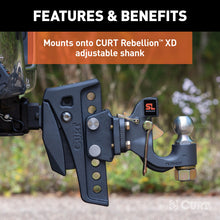 Carica l&#39;immagine nel visualizzatore di Gallery, Curt Rebellion XD Pintle Mount Attachment