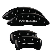 Charger l&#39;image dans la galerie, MGP Front set 2 Caliper Covers Engraved Front MGP Black finish silver ch