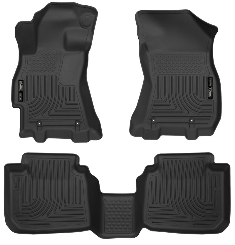 Husky Liners 2015 Subaru Legacy/Outback Weatherbeater Black Front & 2nd Seat Floor Liners - 2to4wheels