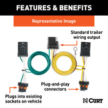 गैलरी व्यूवर में इमेज लोड करें, Curt 00-05 Chevrolet Impala Custom Wiring Harness (4-Way Flat Output)