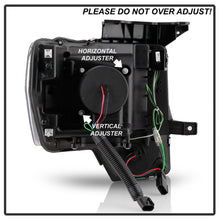 Laden Sie das Bild in den Galerie-Viewer, Spyder Ford F150 09-14 Halogen Light Bar Projector Headlights Black PRO-YD-FF15009PL-BK