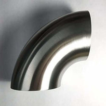 Charger l'image dans la galerie, Stainless Bros 4in SS304 90 Deg Elbow -1D Radius - 4in CLR - 16GA/ .065" Wall - No Leg
