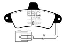 Carica l&#39;immagine nel visualizzatore di Gallery, EBC 95-00 Ford Contour 2.0 Yellowstuff Rear Brake Pads