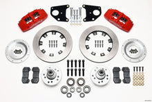 Laden Sie das Bild in den Galerie-Viewer, Wilwood Dynapro 6 Front Hub Kit 12.19in Red 62-72 CDP B &amp; E Body-Drum