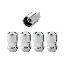 Laden Sie das Bild in den Galerie-Viewer, McGard Wheel Lock Nut Set - 4pk. (Cone Seat) M12X1.5 / 19mm &amp; 21mm Dual Hex / 1.46in. L - Chrome